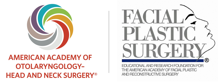 Logos of the American Academy of Otolaryngology and Facial Plastic Surgery